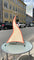 Smuk fransk bord lampe i pap