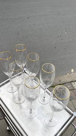 vintage champagne glas