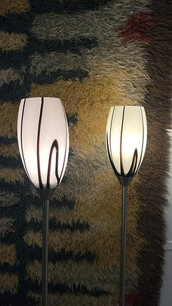 Gulv lamper fra Herstal i murano glas