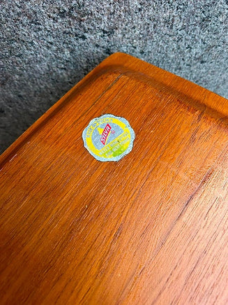 Vintage serveringsbakke i teaktræ