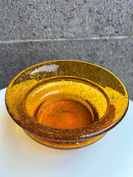 Vintage glas skål med bobler, serverings skål, frugt skål, hygge skål slik skål