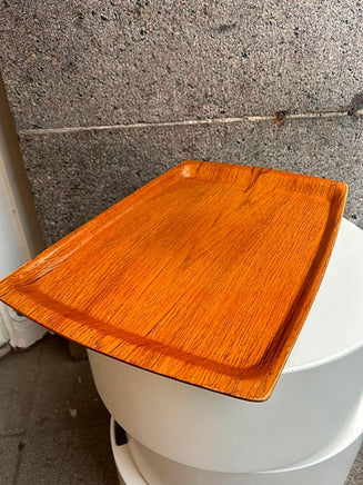 Vintage serveringsbakke i teaktræ