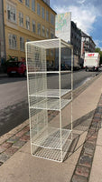 Hvid gitterreol