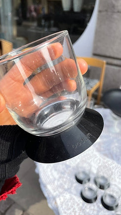 Bodum drikkeglas med sort bund i plast