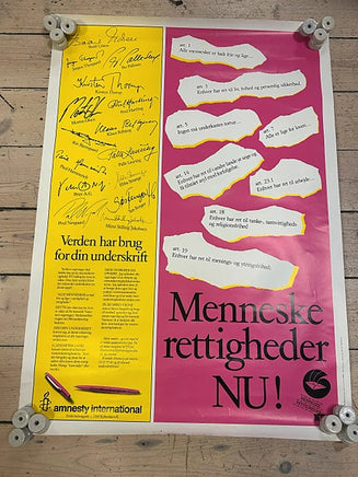 Forskellige vintage plakater
