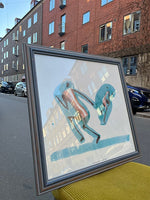 Plakat i ramme / kunstværk af Arne Haugen Sørensen
