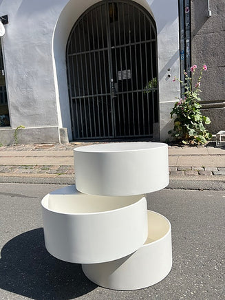 Spaceage side bord / med dreje funktion og opbevaring