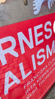 Væghængt billede "Kvindernes surrealisme" plakat i ramme