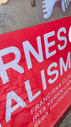 Væghængt billede "Kvindernes surrealisme" plakat i ramme