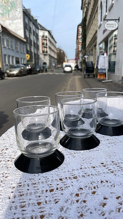 Bodum drikkeglas med sort bund i plast