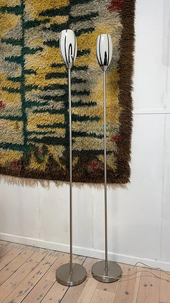 Gulv lamper fra Herstal i murano glas