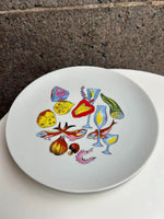 Porcelæns middagstallerkener med motiv