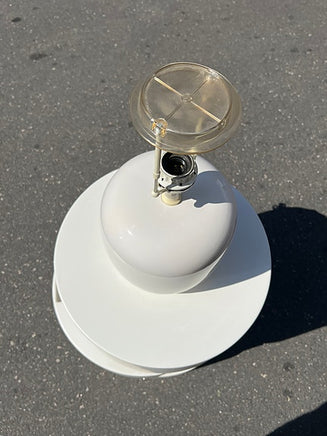 Hvid vintage Ikea lampe fod / bord lampe