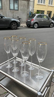 vintage champagne glas