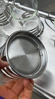 Smukke glas med stål holder