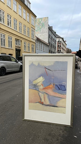 Abstrakt vægbillede / plakat i ramme