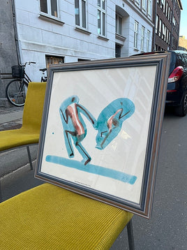 Plakat i ramme / kunstværk af Arne Haugen Sørensen
