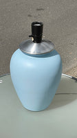 Smuk blå bord lampe i glas