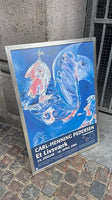 Plakat / billede / kunst i sølv ramme af Carl-Henning