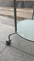 Stilrent vintage rundt ikea sidebord