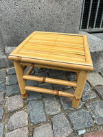 Lille bambus skammel / sidebord / sofabord