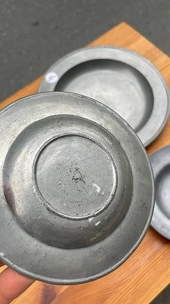 Vintage tin tallerkner / fade