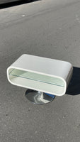 Vintage Space Age sofabord / tebord i hvid & krom