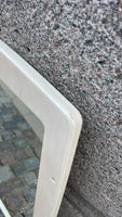 Vintage spejl med cremefarvet ramme