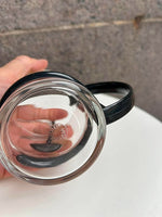 Vintage the / te glaskrus med plast detaljer fra 1980