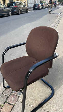 Vintage frisvinger kontor stol / læne stol