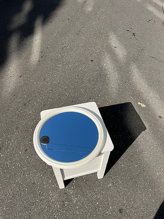 Vintage vægspejl med plast ramme