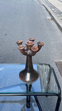 Smuk vintage lysestage i keramik