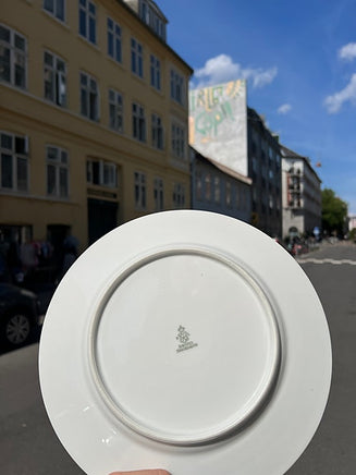 Vintage middags tallerkener / dessert tallerkner med blomster