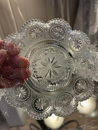 Vintage Brockway tekop og underkop i glas