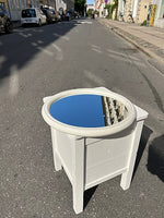 Vintage vægspejl med plast ramme
