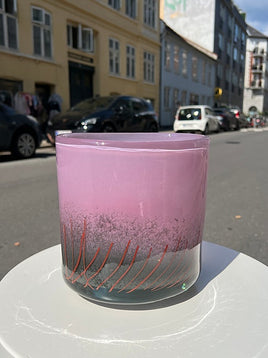 Smuk glas vase / blomstervase / potte plante / glaskunst