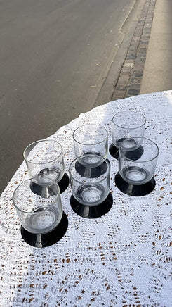 Bodum drikkeglas med sort bund i plast