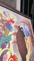 Væghængt billede "Kvindernes surrealisme" plakat i ramme