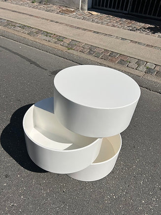 Spaceage side bord / med dreje funktion og opbevaring