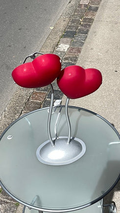 Vintage ikea bord lamper med hjerte
